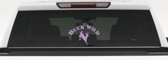 Deer Hunting Buck Wild Car or Truck Window Decal Sticker (Lilac)