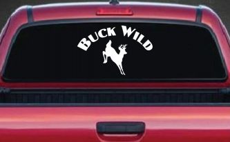 Deer Hunting Buck Wild Car or Truck Window Decal Sticker