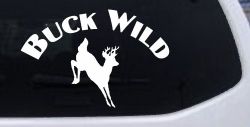 Deer Hunting Buck Wild Car or Truck Window Decal Sticker