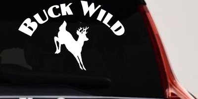 Deer Hunting Buck Wild Decal - Car Truck Window Vinyl Sticker