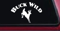 Deer Hunting Buck Wild Car or Truck Window Decal Sticker