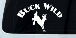 Deer Hunting Buck Wild Car or Truck Window Decal Sticker
