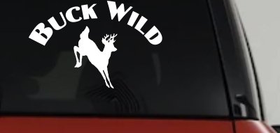 Deer Hunting Buck Wild Decal - Car Truck Window Vinyl Sticker