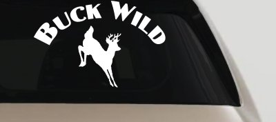 Deer Hunting Buck Wild Decal - Car Truck Window Vinyl Sticker