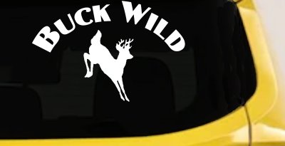 Deer Hunting Buck Wild Decal - Car Truck Window Vinyl Sticker