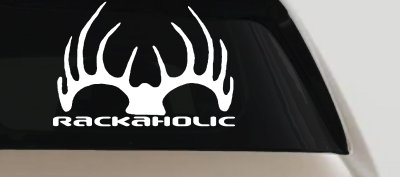 Rackaholic Deer Hunting Car Truck Window Decal Sticker for Hunters
