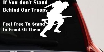 Support Our Troops Decal Military Car Truck Window Vinyl Sticker