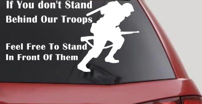 Support Our Troops Decal Military Car Truck Window Vinyl Sticker