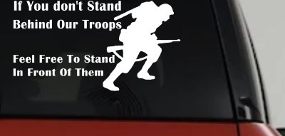 Support Our Troops Decal Military Car Truck Window Vinyl Sticker