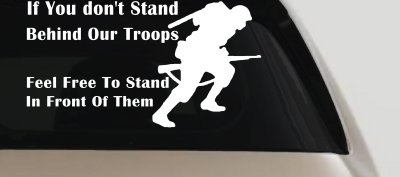Support Our Troops Decal Military Car Truck Window Vinyl Sticker