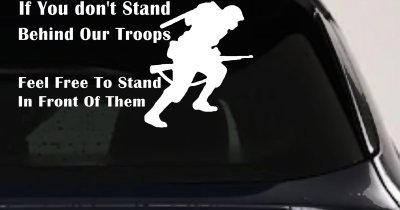 Support Our Troops Decal Military Car Truck Window Vinyl Sticker
