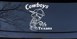Cowboys Pee On Texans Decal Pee Ons Car or Truck Window Decal Sticker