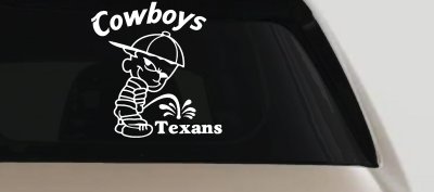 Cowboys Pee On Texans Vinyl Decal Funny Car Truck Window Sticker
