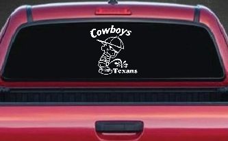 Cowboys Pee On Texans Decal Pee Ons Car or Truck Window Decal Sticker