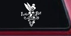 Tinkerbell Fearless Flirt Girlie Car or Truck Window Decal Sticker