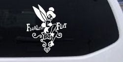 Tinkerbell Fearless Flirt Girlie Car or Truck Window Decal Sticker
