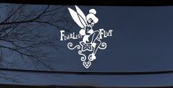 Tinkerbell Fearless Flirt Girlie Car or Truck Window Decal Sticker