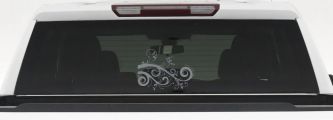 Swirl Vine Swirls Car or Truck Window Decal Sticker (Telegrey)