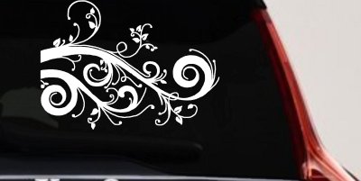 Swirl Vine Car Truck Window Decal Sticker Vinyl Graphics