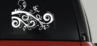 Swirl Vine Car Truck Window Decal Sticker Vinyl Graphics