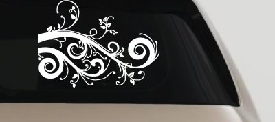 Swirl Vine Car Truck Window Decal Sticker Vinyl Graphics