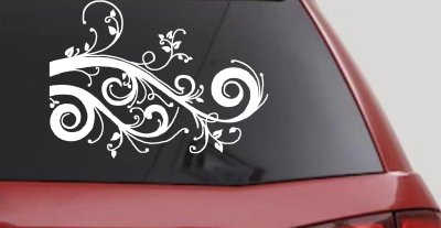 Swirl Vine Car Truck Window Decal Sticker Vinyl Graphics