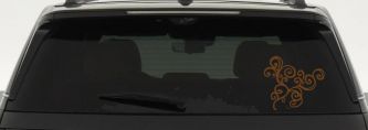 Swirl Car or Truck Window Decal Sticker (Copper)