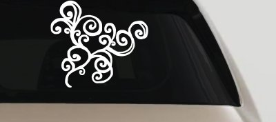 Swirl Car Truck Window Decal Sticker Vinyl Graphic Auto Decoration