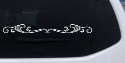 Wide Top Swirl Car or Truck Window Decal Sticker