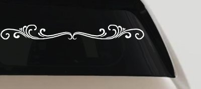 Wide Top Swirl Car Truck Window Vinyl Decal Sticker Auto Graphic