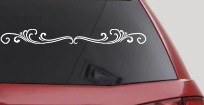 Wide Top Swirl Car Truck Window Vinyl Decal Sticker Auto Graphic