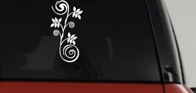 Narrow Swirl Vine Car Truck Window Decal Sticker Custom Vinyl