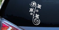 Narrow Swirl Vine Swirls Car or Truck Window Decal Sticker