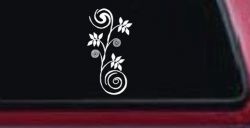 Narrow Swirl Vine Swirls Car or Truck Window Decal Sticker
