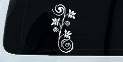 Narrow Swirl Vine Swirls Car or Truck Window Decal Sticker