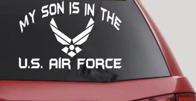 Proud Air Force Son Decal US Military Car Truck Window Sticker