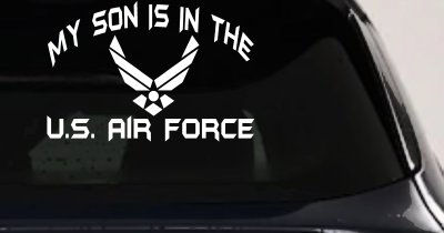 Proud Air Force Son Decal US Military Car Truck Window Sticker