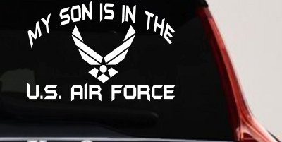 Proud Air Force Son Decal US Military Car Truck Window Sticker