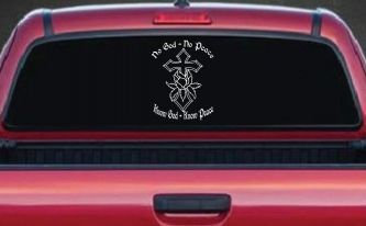 No God No Peace Know God Know Peace Christian Car or Truck Window Decal Sticker