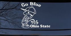 Go Blue Pee On Ohio State Car or Truck Window Decal Sticker