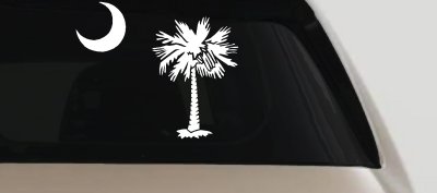 Palmetto Moon Palm Tree Car Truck Window Decal Sticker Vinyl