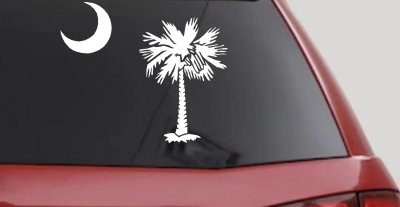 Palmetto Moon Palm Tree Car Truck Window Decal Sticker Vinyl