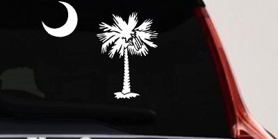 Palmetto Moon Palm Tree Car Truck Window Decal Sticker Vinyl