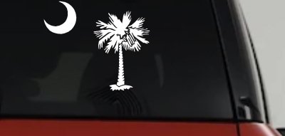 Palmetto Moon Palm Tree Car Truck Window Decal Sticker Vinyl
