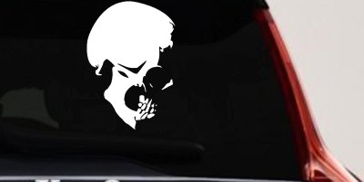 Skull Side View Car Truck Window Vinyl Decal Sticker