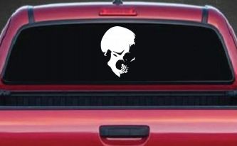 Skull Side View Car or Truck Window Decal Sticker