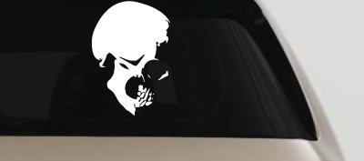 Skull Side View Car Truck Window Vinyl Decal Sticker