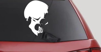 Skull Side View Car Truck Window Vinyl Decal Sticker