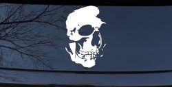 Skull Shadowed Side Car or Truck Window Decal Sticker
