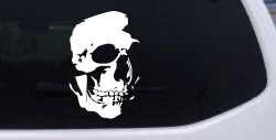 Skull Shadowed Side Car or Truck Window Decal Sticker